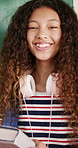 Education, face and teen with smile in high school, laugh and friends with books for academic growth. Hallway, lockers and children with scholarship, development and happy for learning opportunity