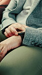 Business, stress or hands in bus with watch, transport delay or time management in morning commute. Worry, schedule check or employee with frustration, urban travel or running late at start of day.
