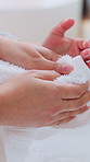 Mother, child and dry hands with towel, assistance, care and teaching hygiene for wellness in bathroom. Mom, kid and cleaning skin in home with cloth, support and help for learning healthy habits.
