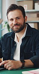 Shipping, face and man with laptop in small business, supply chain or stock distribution on website. Logistics, entrepreneur and person with smile in startup, ecommerce and export goods with tech