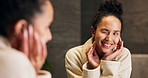 Woman, skincare and wink in bathroom with mirror, morning routine and satisfaction for grooming. Playful, person and reflection in home with skin inspection, dermatology results and getting ready.