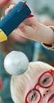 Child, playing and rocket in home for craft, education and homemade for science fair. Kids, liquid and experiment in lounge for diy aerospace, creative activity and outer space for school assignment