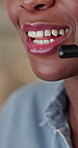 Woman, mouth and agent with headset in call center for customer service or online advice. Female person, consultant or smile with mic for virtual assistance, help or remote support in workplace