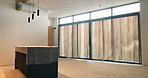 Interior, renovation and empty in new house for real estate, home improvement and property upgrade. Indoor, remodeling project or makeover in apartment with refurbishment, restoration or maintenance.
