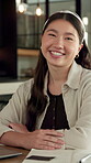 Face, laptop and woman with smile in home for social media, talent agent or communication. Freelancer, influencer marketing and person with tech for research, networking or ad campaign on web