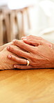 Holding hands, friends and women in lounge, support for compassion and empathy for mourning. Care, gratitude and people in home, conversation and sympathy with comfort, consoling and loss with love
