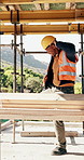 Construction, dance or black man on site with achievement, rhythm or fun groove with celebration. Happy, energy or engineer with scaffolding, feel good or upbeat movement in building milestone.