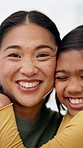 Happy, face and mom with child for hug, bonding and loving relationship on weekend together. Family, smile and portrait of girl with mother for connection, support and embrace for affection in home