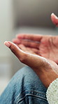 Hands, woman and client in office for counseling, therapy and mental health support or care. Psychology, discussion and consultation in healthcare for wellbeing with understanding, respect or empathy