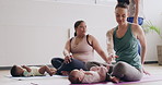 Yoga can be very relaxing for mom and baby