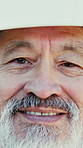 Face, man and engineer with smile on construction site for inspection or building development. Portrait, mature person and hard hat for safety, industrial infrastructure and engineering for expansion