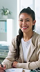 Doctor, woman and face in office with document, medical administration or health insurance. Clipboard, healthcare person and portrait in clinic for cardiology paperwork, wellness and expert service
