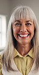 Mature, face or teacher with smile in classroom for academic teaching, education or pride. Portrait, female person or happy school tutor with confidence for learning, development or growth in academy
