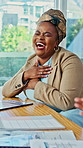 Business, meeting and happy woman with team applause for congratulations or success in office. Excited, female person or colleagues clapping with smile for thank you, good news or work promotion