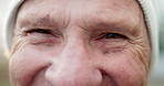 Wellness, eyes and face of senior man with optometry, optical care and glaucoma test for health. Happy, portrait and elderly person in retirement with weak eyesight, prescription or cataract removal.