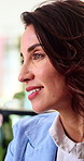 Agreement, talk or businesswoman in office with meeting, director approval or acceptance in conversation. Yes, smile or mature employee with nodding, communication or understanding in discussion.