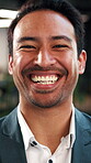 Business, face or man in agency with laugh, funny joke or positive attitude as wealth planner. Happy, portrait or investment consultant with corporate humor, confidence or about us as finance advisor