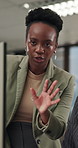 Business, explaining and training with woman in office for assistance, feedback or support. Management, talking and teaching with supervisor in workplace for review, update or upskill development