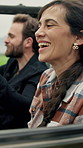 Happy, couple and drive with roadtrip in nature for travel, romantic getaway or fun adventure together. Man, woman or smile in vehicle for freedom, holiday journey or weekend vacation in countryside