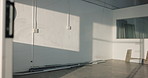 Empty, house and unfinished interior for construction, project and expansion for architecture. Commercial, building or finishing stage at vacant space for renovation, concrete floor and refurbishment