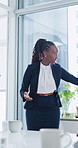 Finance, meeting and business woman with presentation in office for review of information. Explanation, conversation and brainstorming with financial employee for discussion, feedback or report