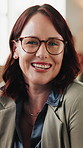 Face, laugh and woman in company for business, about us and happy accountant with glasses. Funny, mature person and finance professional in office, career experience or payroll auditor with pride