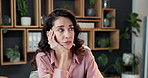 Woman, thinking and bored with computer in business, burnout and accountant with tax season fatigue. Bookkeeper, reflection and mature person with technology, exhausted and waiting for email feedback