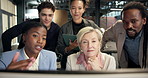 Meeting, people or computer with business proposal for project, discussion or strategy in office. Group, employees or colleagues with team or technology for company growth or development in workplace