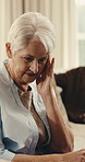 Senior, woman and couple with stress in home for argument, fight or ignore with confrontation. Elderly, female person or man with conflict for disagreement, dispute or separation in retirement