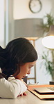 Business, woman and rest in office with laptop, research and reading email for real estate. Female person, realtor and typing in workplace with pc, update pricing and information for property auction