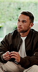 Counseling, therapy and man with wedding ring, divorce discussion or thinking of separation. Psychology session, person and advice with patient for marriage support, stress or talk for help in office