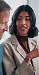 Advice, planning and talk with business people in meeting for idea, support and marketing campaign. Team, engagement review and target audience with employees for branding project and discussion