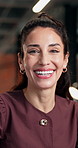 Happy, professional and face of businesswoman in office with confidence for finance career. Smile, about us and portrait of mature financial manager with pride for job opportunity in workplace.