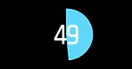 Digital, loading screen and system with computer graphic for download or progress tracking. Dashboard, icon and website connection with completion indicator on dark display for networking interface