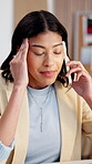 Logistics, angry and woman in small business with phone call, missing delivery and supplier mistake. Stress, entrepreneur and tech in office for contact, difficult customer and distribution backlog