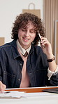 Small business, clipboard or man with phone call for logistics, parcel enquiry or delivery update. Ecommerce, happy owner and mobile chat on tech for package info, courier coordination and scheduling