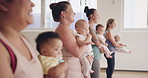 Getting back into exercise with baby yoga