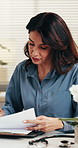 Talking, writing and doctor with prescription for patient, medication and consulting for treatment. Healthcare, clinic and woman with documents for wellness, medicine and help for medical service