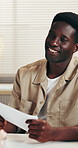Doctor, listening and man with prescription for consulting, medication or appointment for treatment. Healthcare, clinic and person with sick note for wellness, medicine and help for medical service