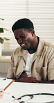 Sick, man and conversation in doctor office with stomach pain, constipation and indigestion problem. Black person, talk and abdomen cramps in clinic appointment with IBS symptoms, bloating or allergy