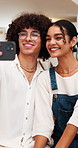 Selfie, cafe and happy couple with picture for photography, social media or bonding memory. Man, woman and smile with capture moment for holiday trip, weekend get together or romance in coffee shop