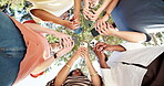 University students, outdoor and hands with phone, education or study with research on social media. College, knowledge and people with mobile, low angle and typing message on web and communication