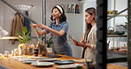 Ceramic, photography and people in shop with phone, writing design ideas and conversation for sales. Small business owner, team and picture in pottery store with clipboard, designer notes or planning