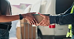 Hands, people and box with tablet for courier, parcel exchange and signature for online order. Driver, customer and digital with package for delivery, dispatch handover and agreement for ecommerce