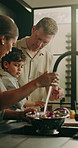 Family, washing and vegetables at house for cooking, meal prep and healthy food for thanksgiving. Parents, rinsing or ingredients in kitchen with child, culinary skills and homemade lunch for festive
